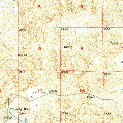 United States Geological Survey Irwin, NE-SD (1951, 62500-Scale) digital map