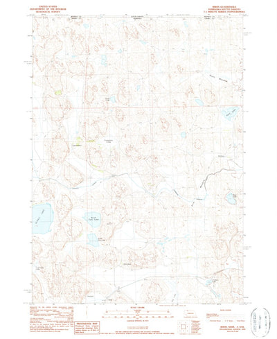 United States Geological Survey Irwin, NE-SD (1990, 24000-Scale) digital map