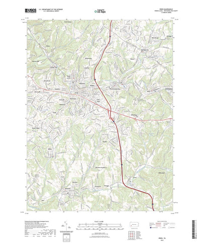 United States Geological Survey Irwin, PA (2023, 24000-Scale) digital map
