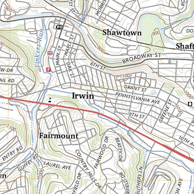 United States Geological Survey Irwin, PA (2023, 24000-Scale) digital map