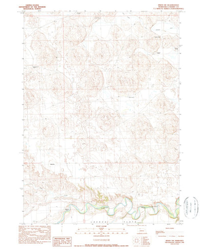 United States Geological Survey Irwin SW, NE (1990, 24000-Scale) digital map