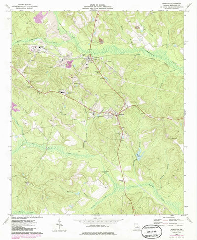 United States Geological Survey Irwinton, GA (1973, 24000-Scale) digital map