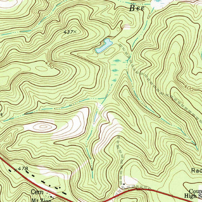United States Geological Survey Irwinton, GA (1973, 24000-Scale) digital map