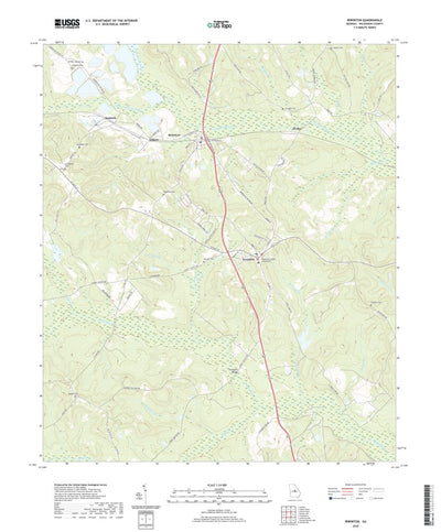 United States Geological Survey Irwinton, GA (2020, 24000-Scale) digital map