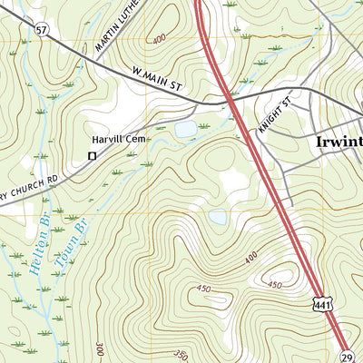 United States Geological Survey Irwinton, GA (2020, 24000-Scale) digital map