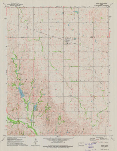 United States Geological Survey Isabel, KS (1973, 24000-Scale) digital map