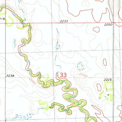 United States Geological Survey Isabel SW, SD (1978, 24000-Scale) digital map