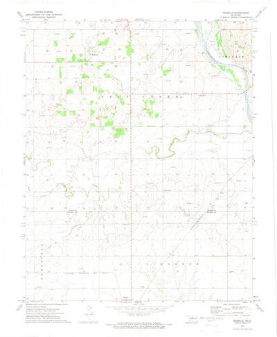 United States Geological Survey Isabella, OK (1972, 24000-Scale) digital map