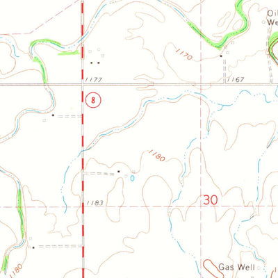 United States Geological Survey Isabella, OK (1972, 24000-Scale) digital map