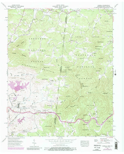United States Geological Survey Isabella, TN-NC (1957, 24000-Scale) digital map