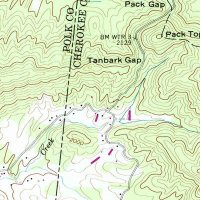 United States Geological Survey Isabella, TN-NC (1957, 24000-Scale) digital map