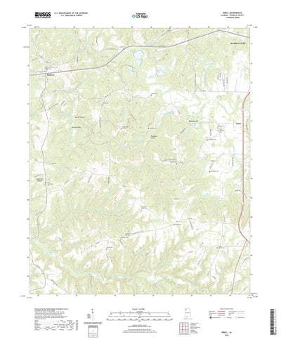 United States Geological Survey Isbell, AL (2020, 24000-Scale) digital map