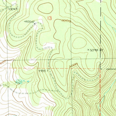 United States Geological Survey Isham Creek, OR (1988, 24000-Scale) digital map