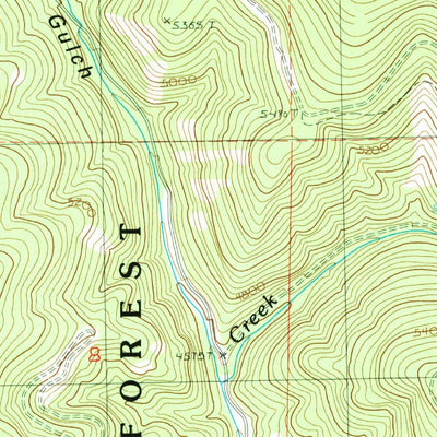 United States Geological Survey Isham Creek, OR (1988, 24000-Scale) digital map