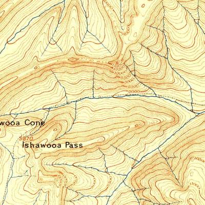 United States Geological Survey Ishawoda, WY (1895, 125000-Scale) digital map