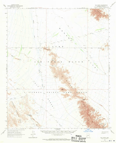 United States Geological Survey Isla Pinta, AZ (1965, 62500-Scale) digital map