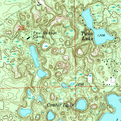 United States Geological Survey Island Lake, MI (1972, 24000-Scale) digital map
