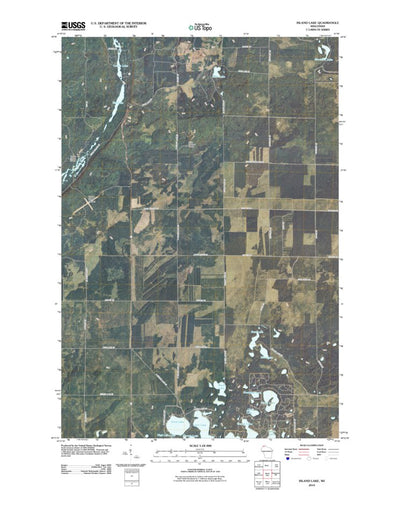 United States Geological Survey Island Lake, WI (2010, 24000-Scale) digital map