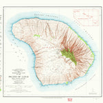 United States Geological Survey Island Of Lanai, HI (1923, 62500-Scale) digital map