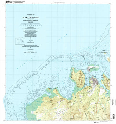 United States Geological Survey Island Of Pohnpei (Northwest), FM (2001, 25000-Scale) digital map