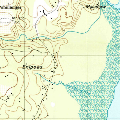 United States Geological Survey Island Of Pohnpei (Southeast), FM (2001, 25000-Scale) digital map