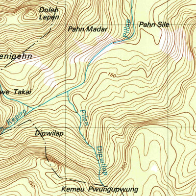 United States Geological Survey Island Of Pohnpei (Southeast), FM (2001, 25000-Scale) digital map
