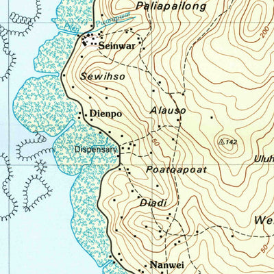United States Geological Survey Island Of Pohnpei (Southwest), FM (2001, 25000-Scale) digital map