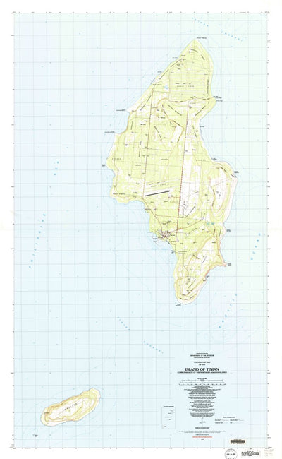 United States Geological Survey Island Of Tinian, MP (1983, 25000-Scale) digital map
