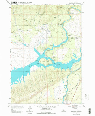 United States Geological Survey Island Park Dam, ID (1964, 24000-Scale) digital map