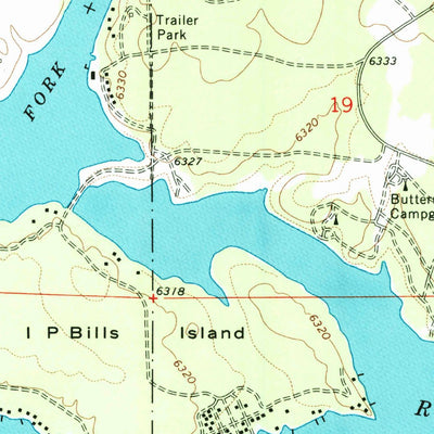 United States Geological Survey Island Park Dam, ID (1964, 24000-Scale) digital map