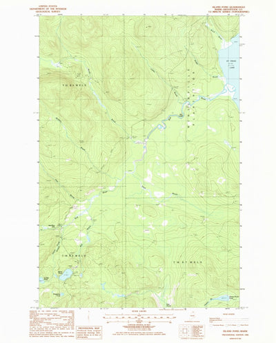 United States Geological Survey Island Pond, ME (1985, 24000-Scale) digital map