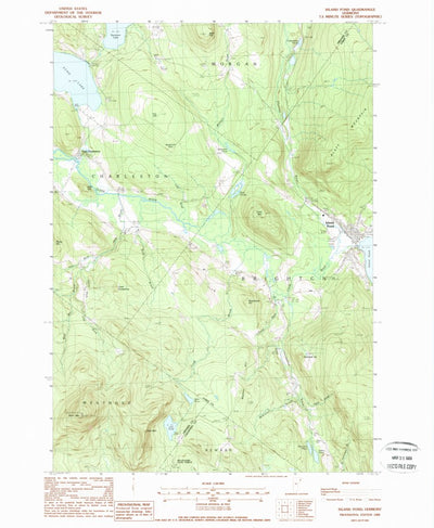 United States Geological Survey Island Pond, VT (1988, 24000-Scale) digital map