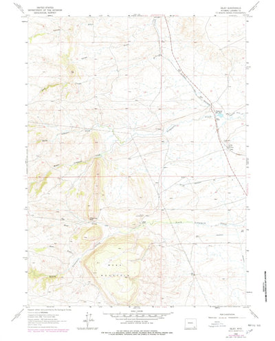United States Geological Survey Islay, WY (1962, 24000-Scale) digital map