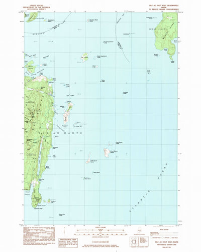 United States Geological Survey Isle Au Haut East, ME (1983, 24000-Scale) digital map