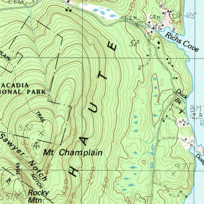 United States Geological Survey Isle Au Haut East, ME (1983, 24000-Scale) digital map