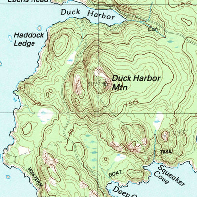 United States Geological Survey Isle Au Haut West, ME (1983, 24000-Scale) digital map