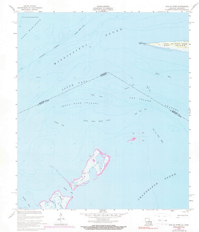 United States Geological Survey Isle Au Pitre, LA-MS (1956, 24000-Scale) digital map