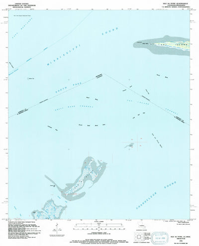 United States Geological Survey Isle Au Pitre, LA-MS (1994, 24000-Scale) digital map