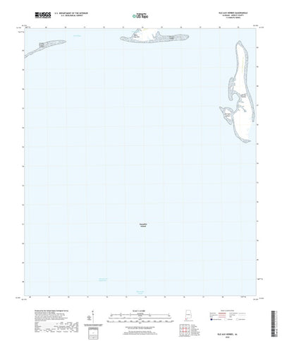 United States Geological Survey Isle aux Herbes, AL (2020, 24000-Scale) digital map
