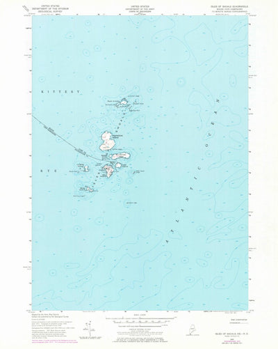 United States Geological Survey Isles Of Shoals, ME-NH (1956, 24000-Scale) digital map