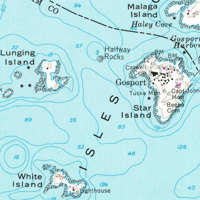 United States Geological Survey Isles Of Shoals, ME-NH (1956, 24000-Scale) digital map