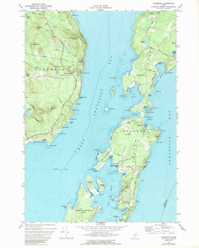 United States Geological Survey Islesboro, ME (1973, 24000-Scale) digital map
