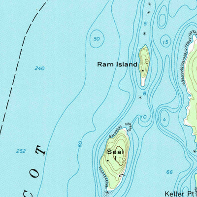 United States Geological Survey Islesboro, ME (1973, 24000-Scale) digital map