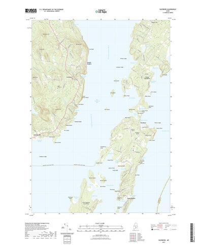 United States Geological Survey Islesboro, ME (2021, 24000-Scale) digital map