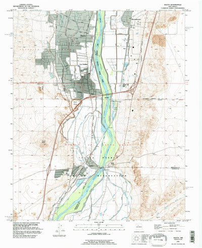 United States Geological Survey Isleta, NM (1991, 24000-Scale) digital map