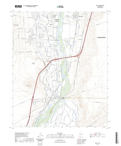United States Geological Survey Isleta, NM (2023, 24000-Scale) digital map