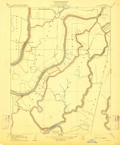 United States Geological Survey Isleton, CA (1910, 31680-Scale) digital map