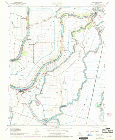 United States Geological Survey Isleton, CA (1952, 24000-Scale) digital map