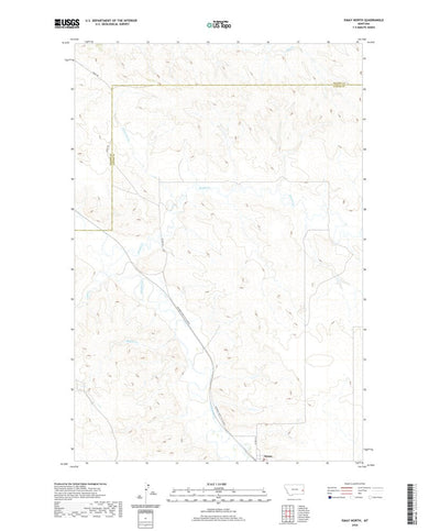 United States Geological Survey Ismay North, MT (2020, 24000-Scale) digital map