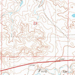United States Geological Survey Ismay South, MT (1981, 24000-Scale) digital map